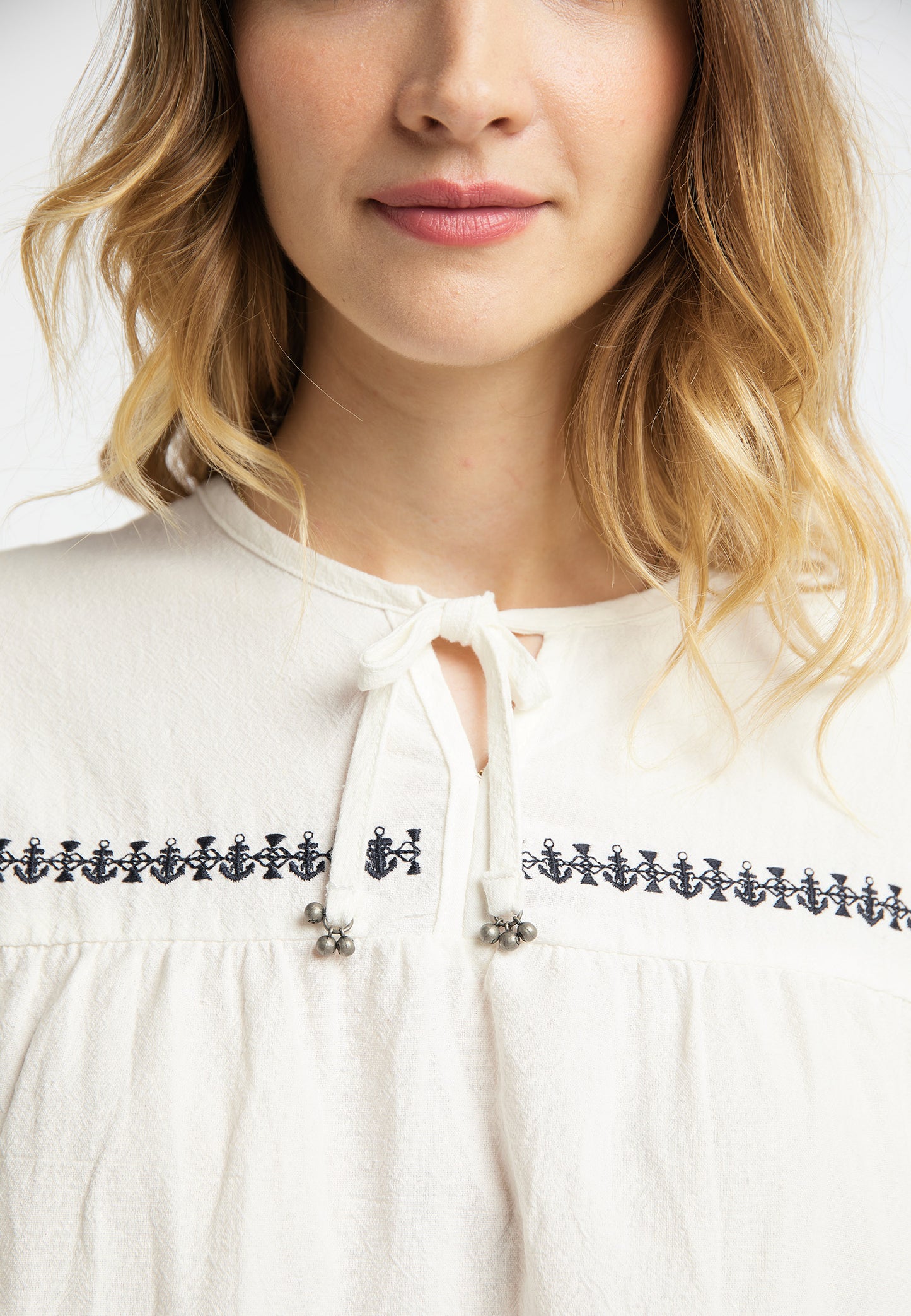 DreiMaster Vintage Women's Midikleid Mit Stickerei