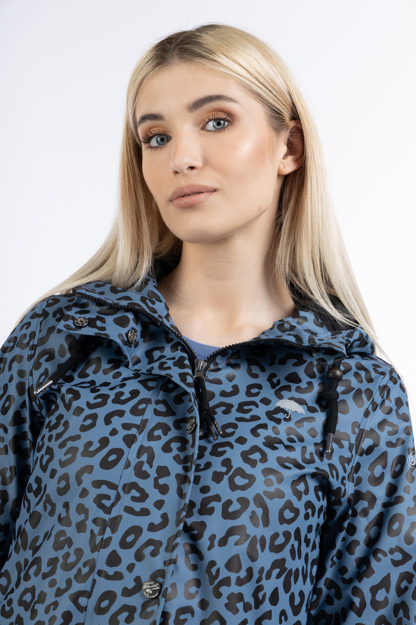 Schmuddelwedda Women's Rain Jacket With Leopard Print