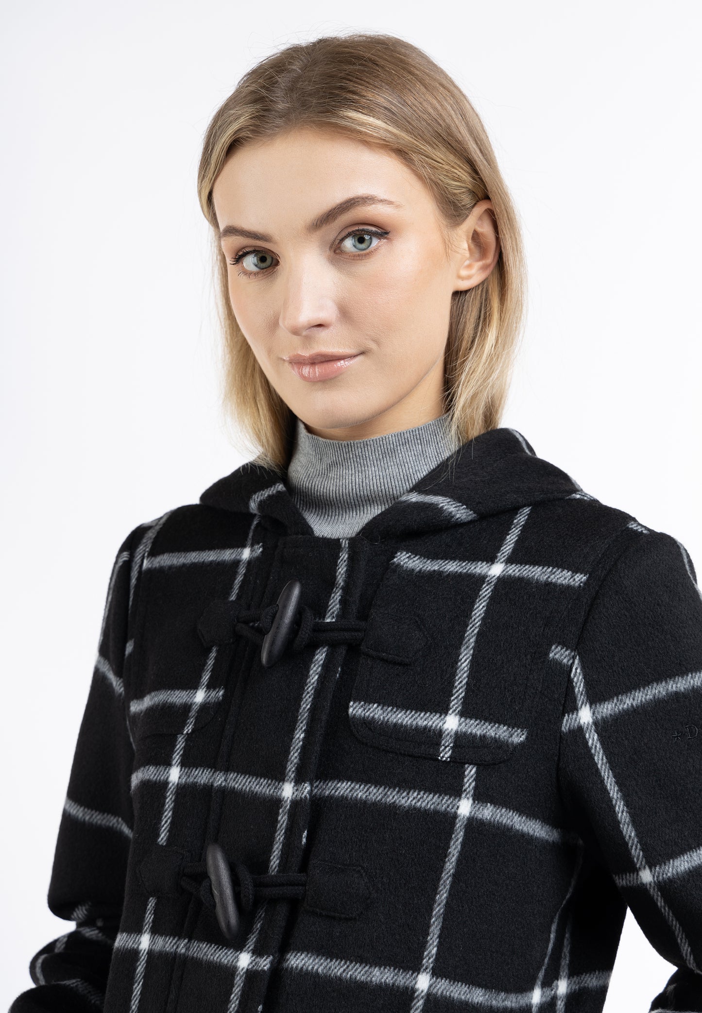 Dreimaster Klassik Damen-Dufflecoat aus Wollmischung