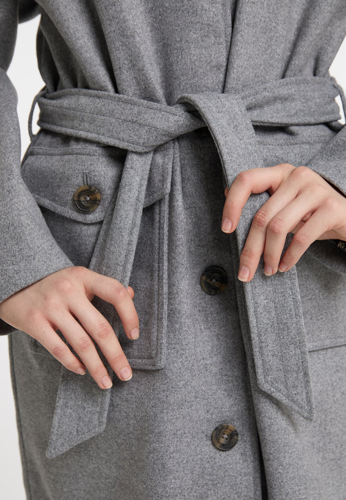 Dreimaster Vintage Damen Übergangsmantel aus Wollmischung