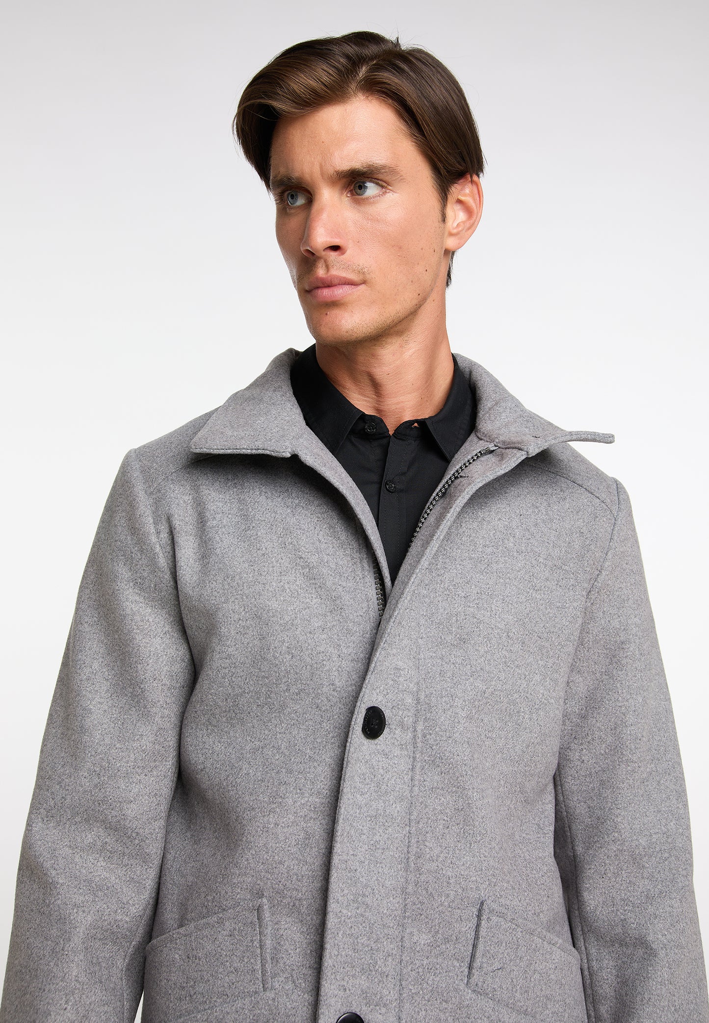 DreiMaster Klassik Men's Transitional Jacket Made From A Wool Blend