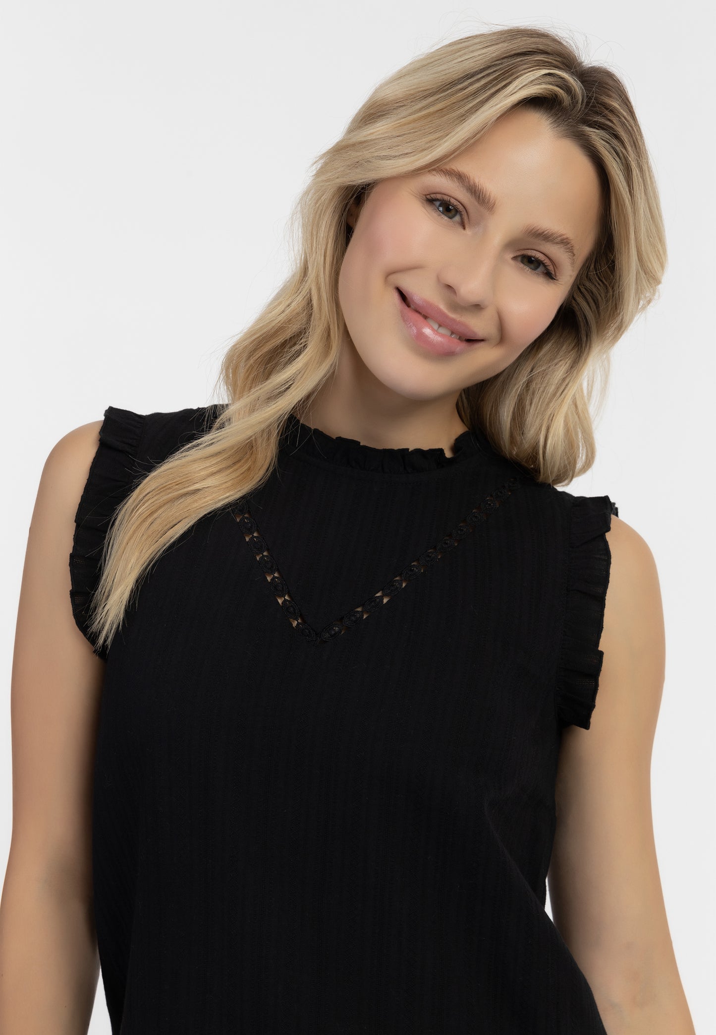 Dreimaster Vintage Damen Blusentop