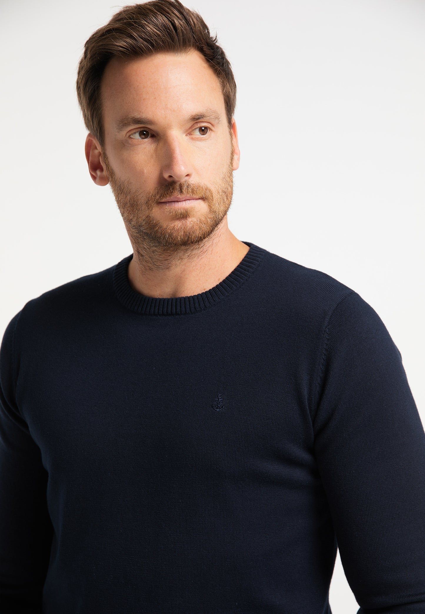 DreiMaster Maritim męski sweter z okrągłym dekoltem