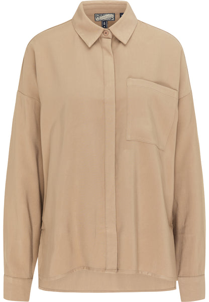 Dreimaster Vintage Damen Hemdbluse