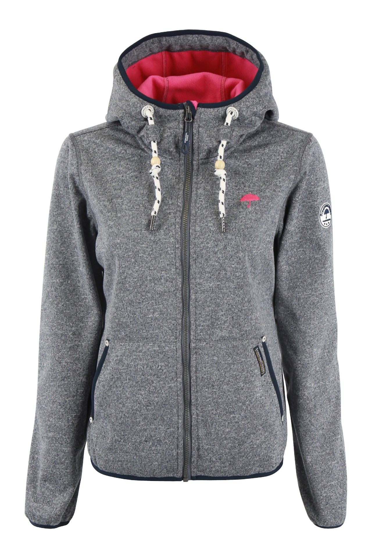 Schmuddelwedda Damen Strickfleece-Funktionsjacke