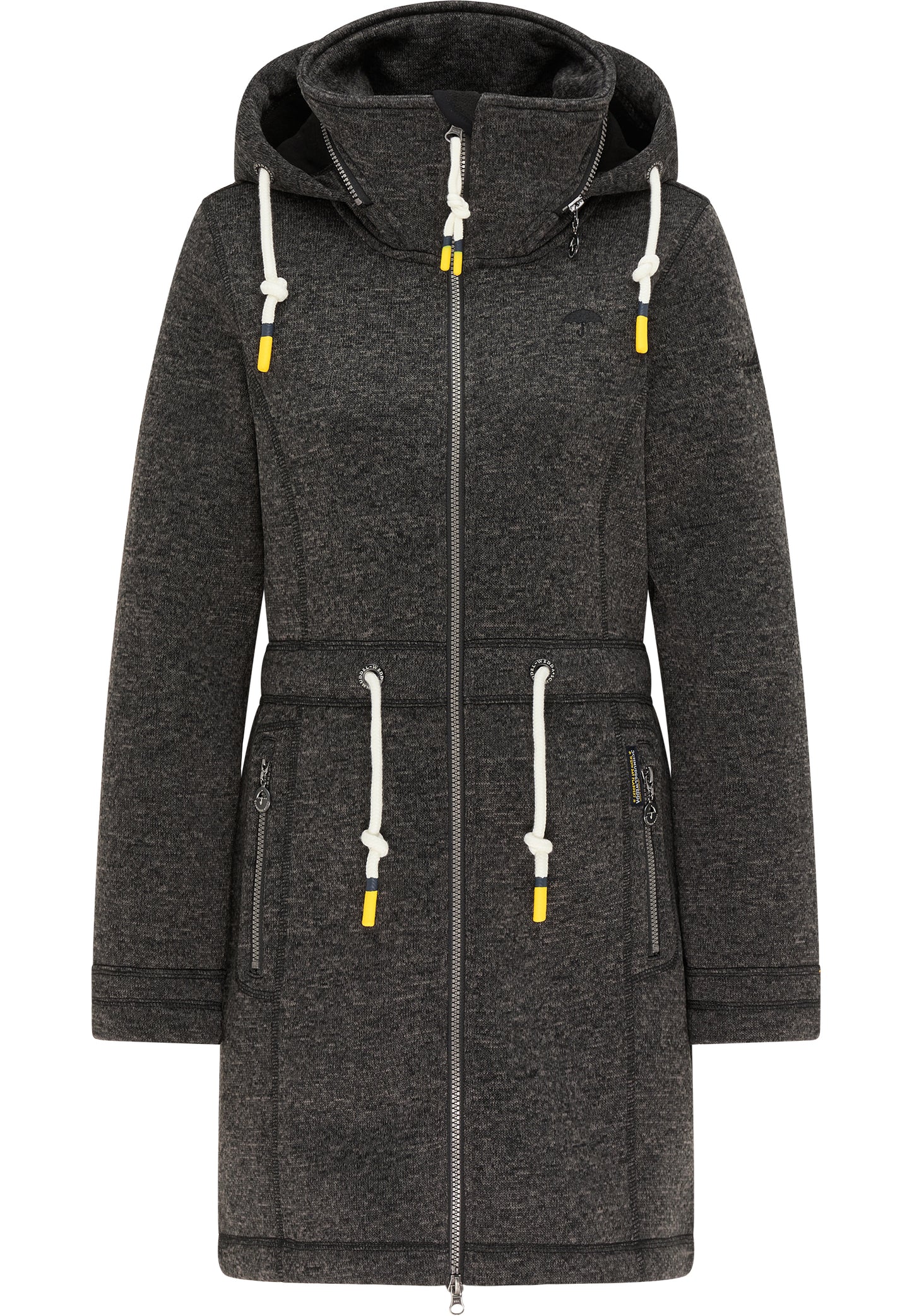 Schmuddelwedda Damen Strickfleece Mantel