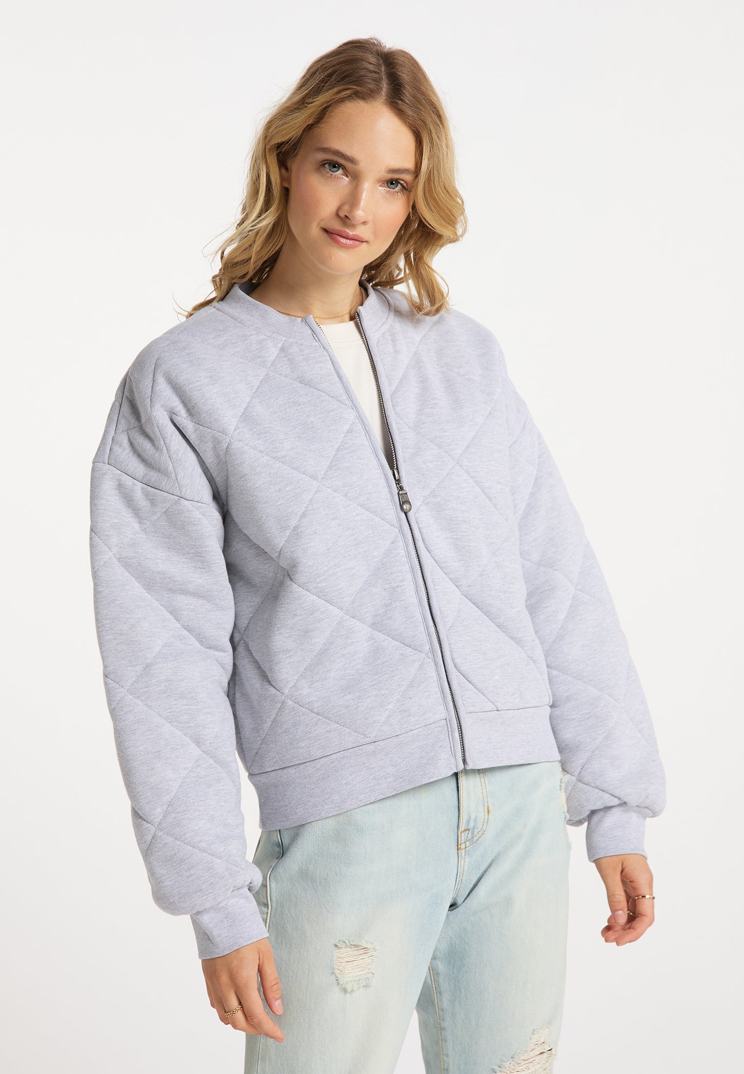 Dreimaster Vintage Damen-Stepp-Sweatjacke