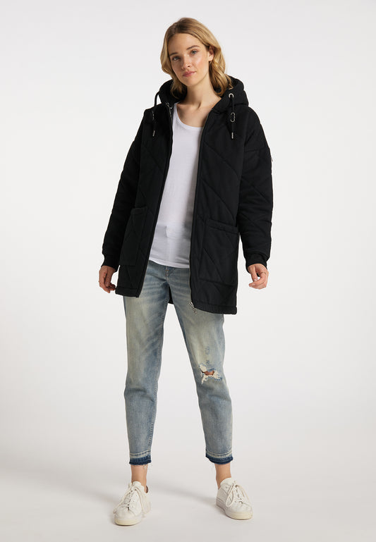 Dreimaster Vintage Damen-Stepp-Sweatmantel