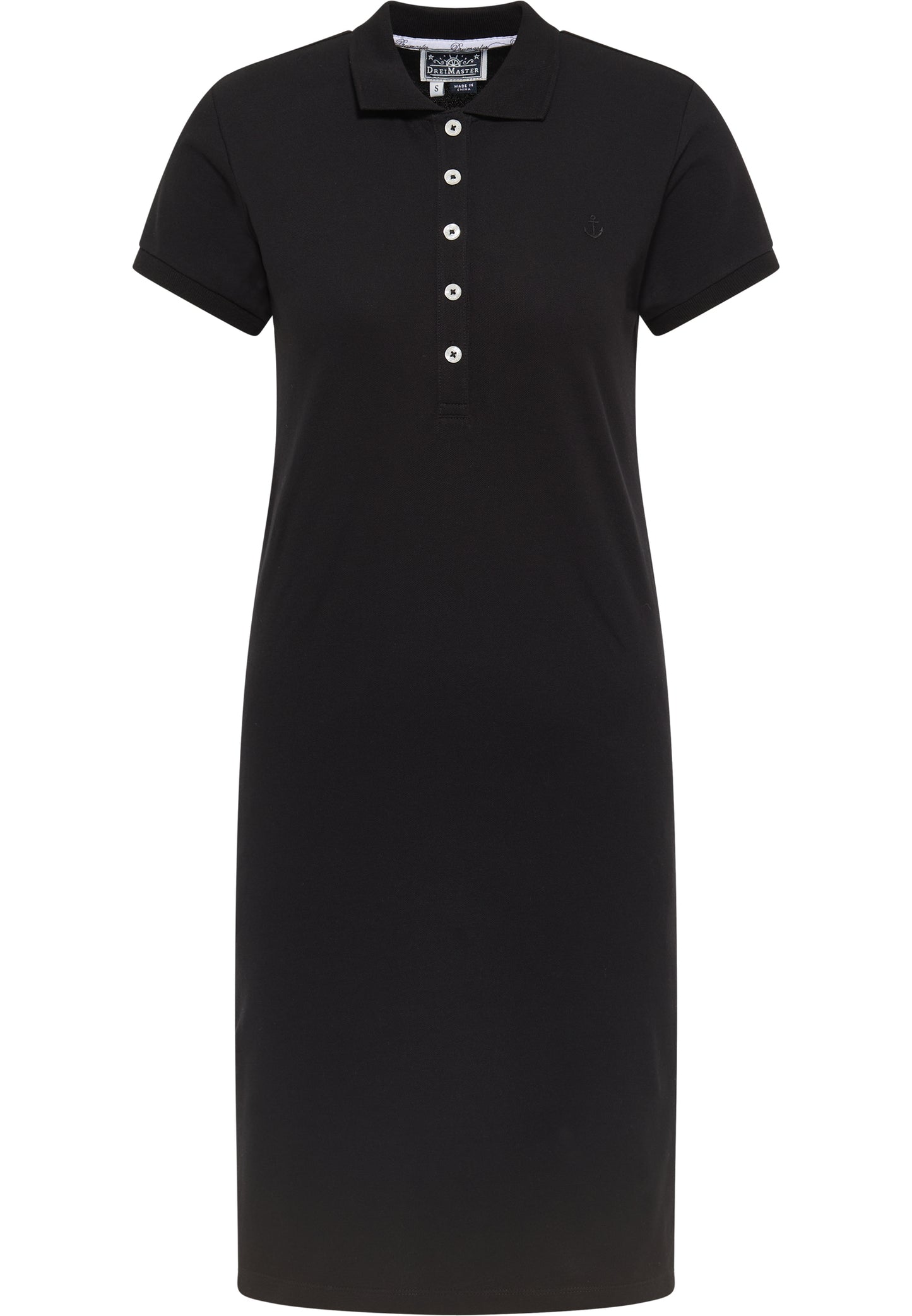 Dreimaster maritim Damen Piqué Kleid