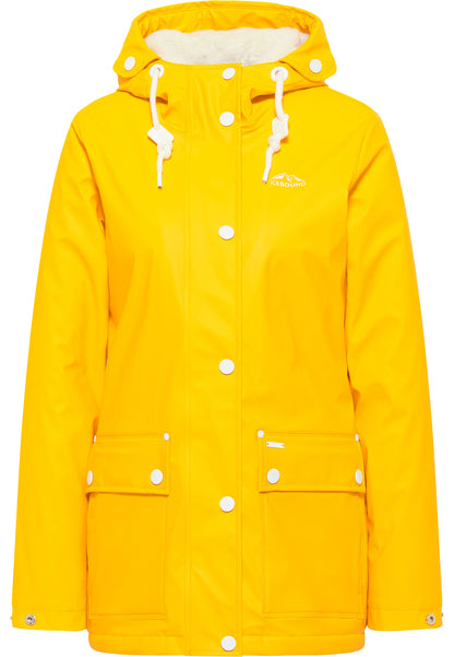 ICEBOUND Women's Rain Jacket With Faux Fur Lining