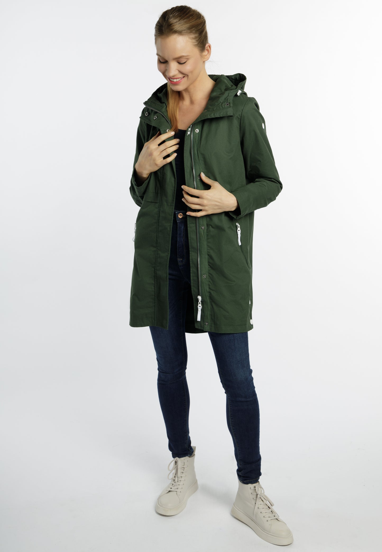 Dreimaster maritim Women's Transitional Cotton Coat