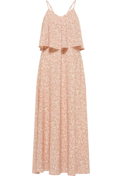 DreiMaster Vintage damska sukienka maxi z nadrukiem