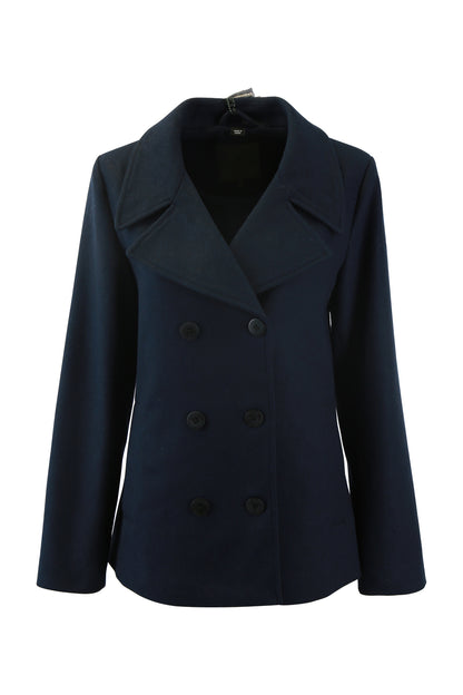 DreiMaster Klassik Women's Transitional Pea Coat Made Of A Wool Blend