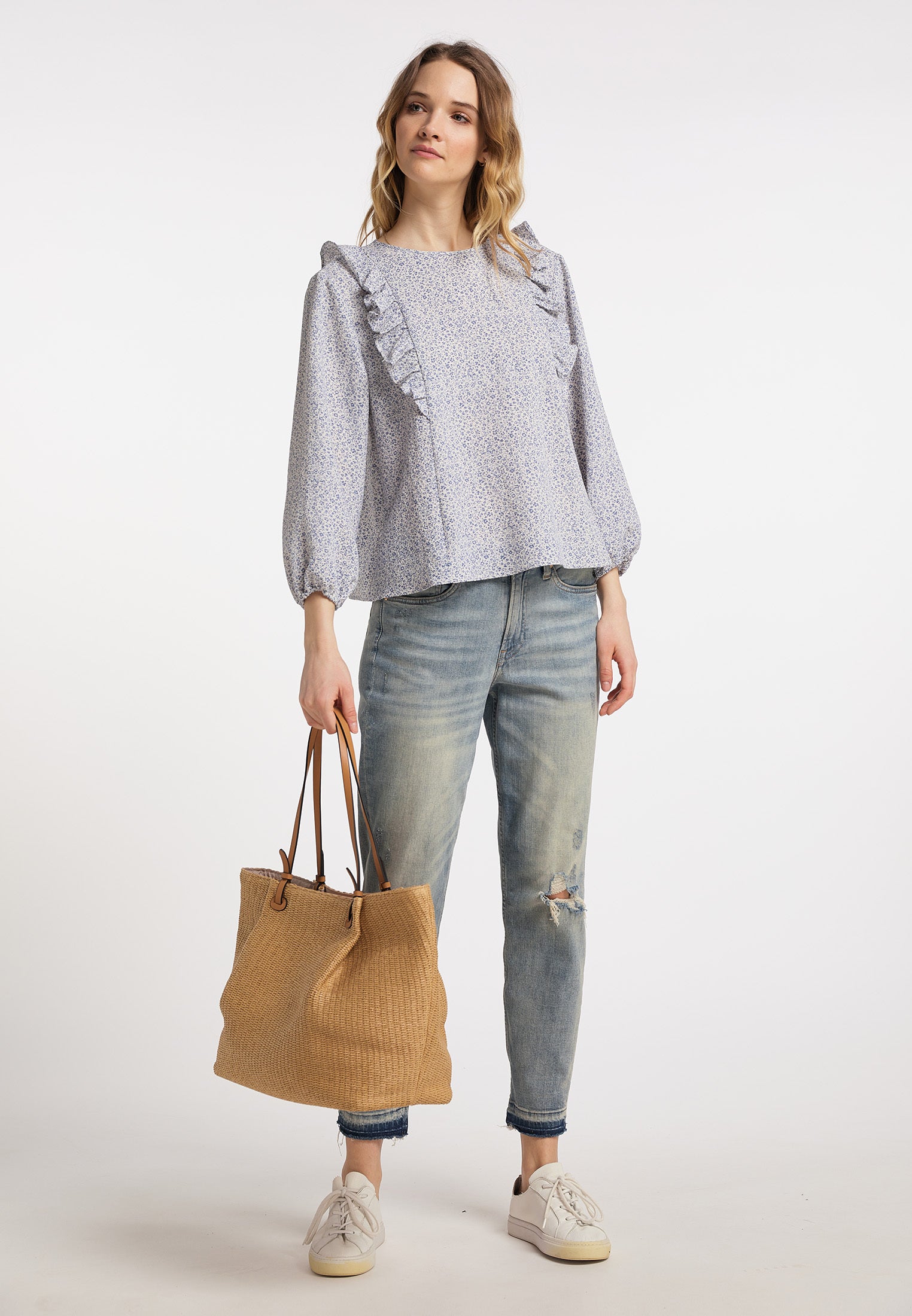 DreiMaster Vintage Damen Bluse Hemd