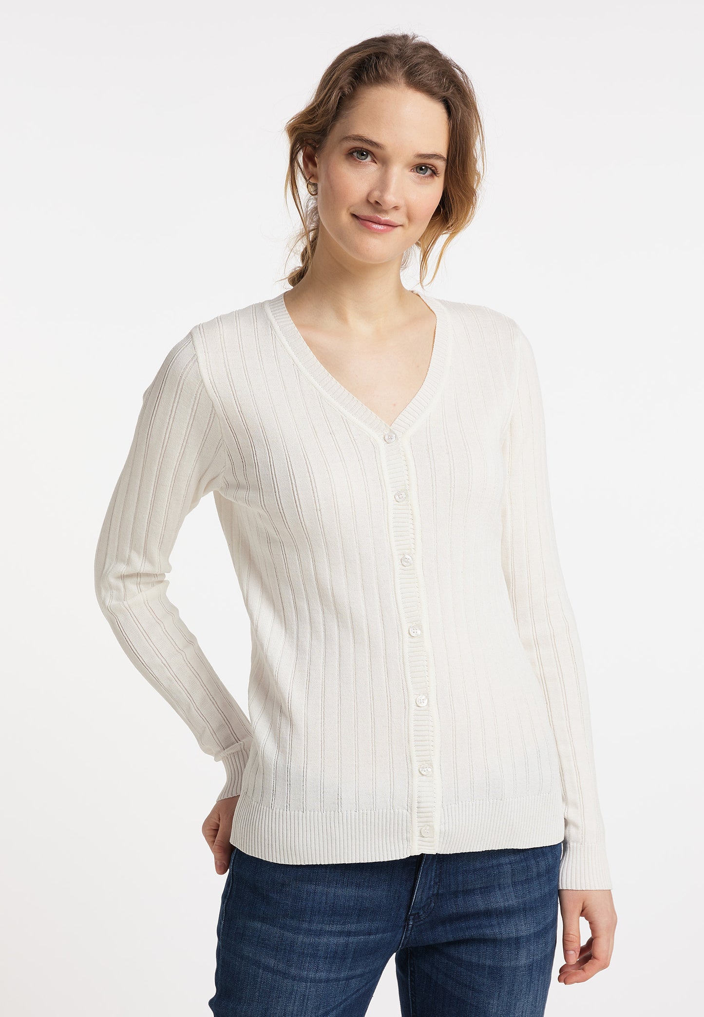 Dreimaster maritim Damen Cardigan mit Knopf