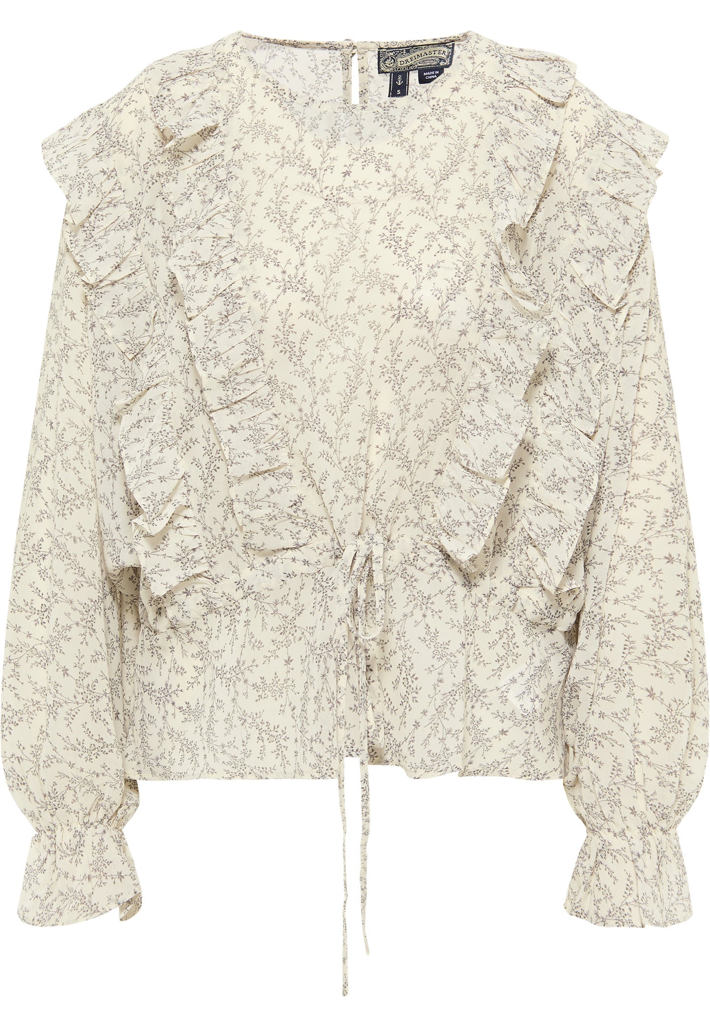 DreiMaster Vintage damska bluzka z długim rękawem