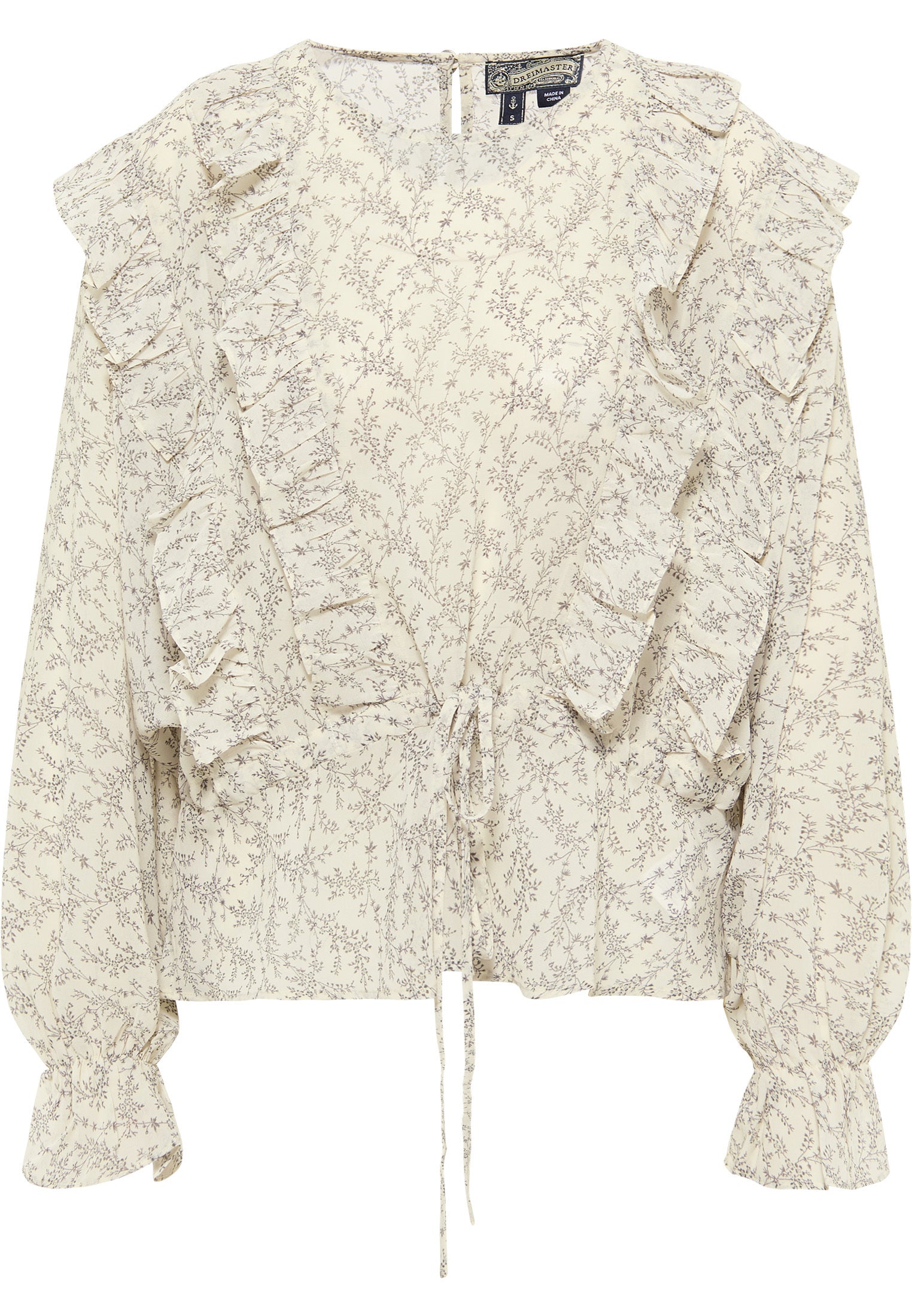 DreiMaster Vintage damska bluzka z długim rękawem