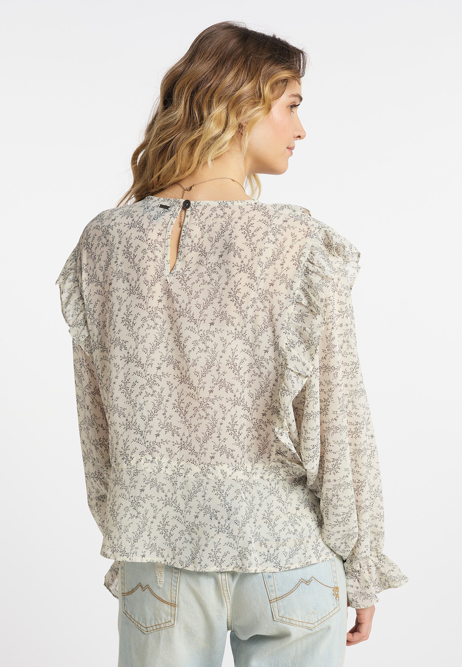 DreiMaster Vintage damska bluzka z długim rękawem