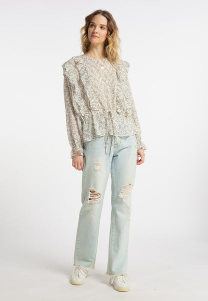 DreiMaster Vintage damska bluzka z długim rękawem