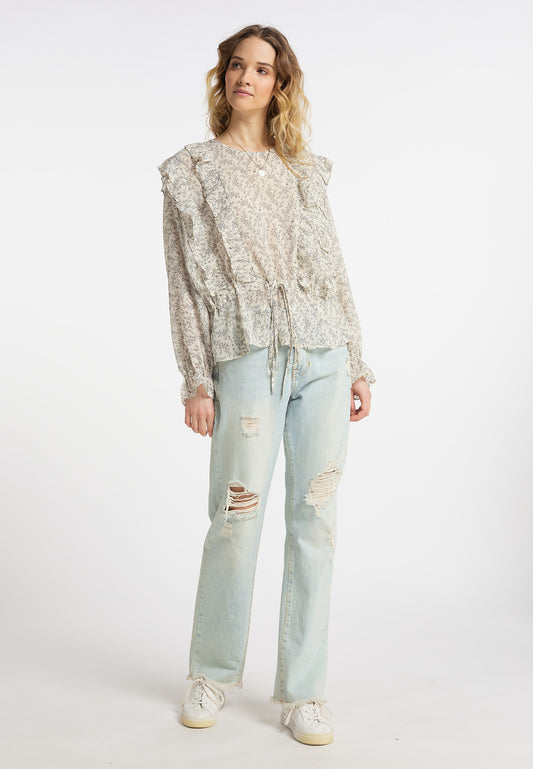 DreiMaster Vintage damska bluzka z długim rękawem