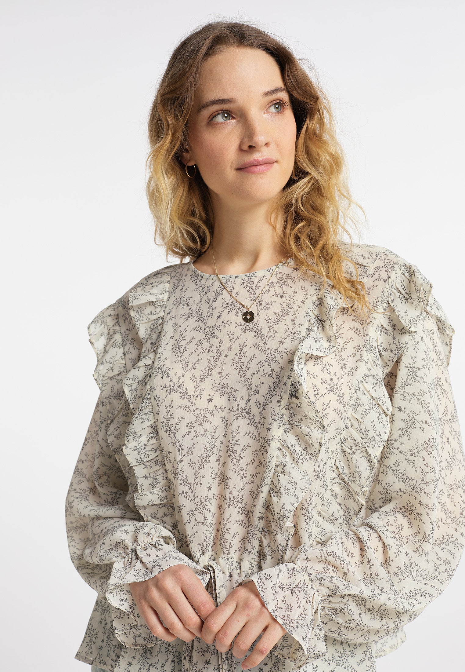 DreiMaster Vintage damska bluzka z długim rękawem