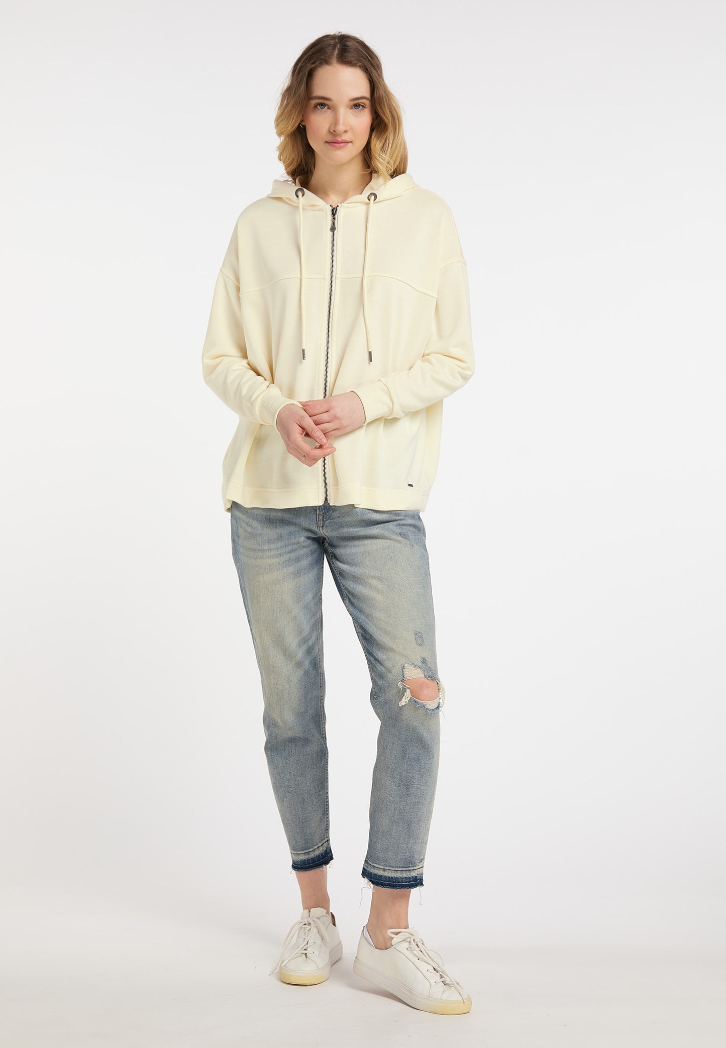 Dreimaster Vintage Women's Oversized Zip Hoodie