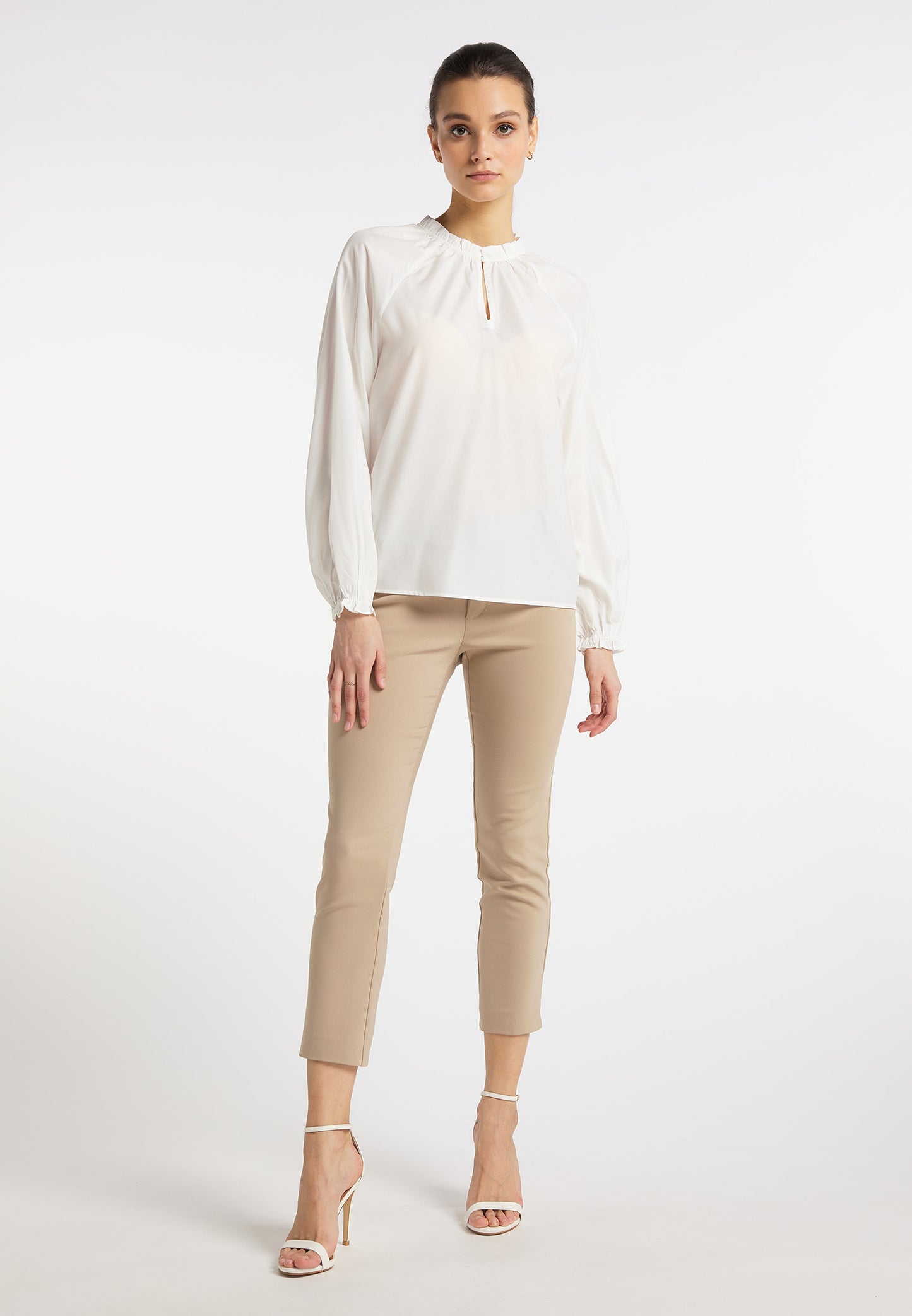 Dreimaster Klassik Damen-Langarmbluse