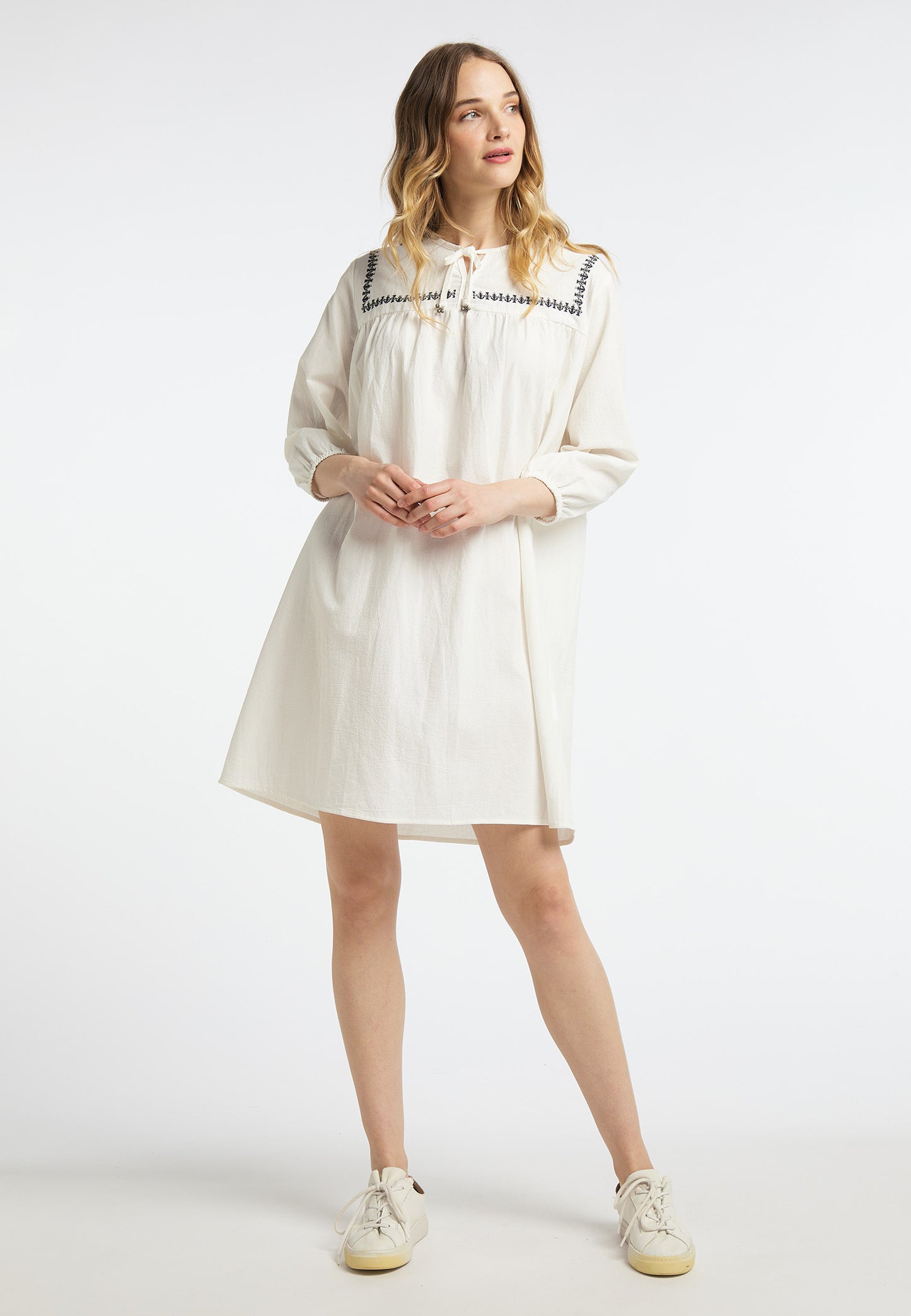 DreiMaster Vintage Women's Midikleid Mit Stickerei