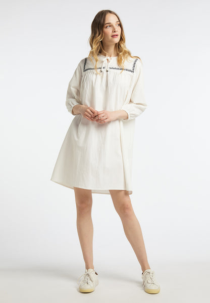 DreiMaster Vintage Women's Midikleid Mit Stickerei