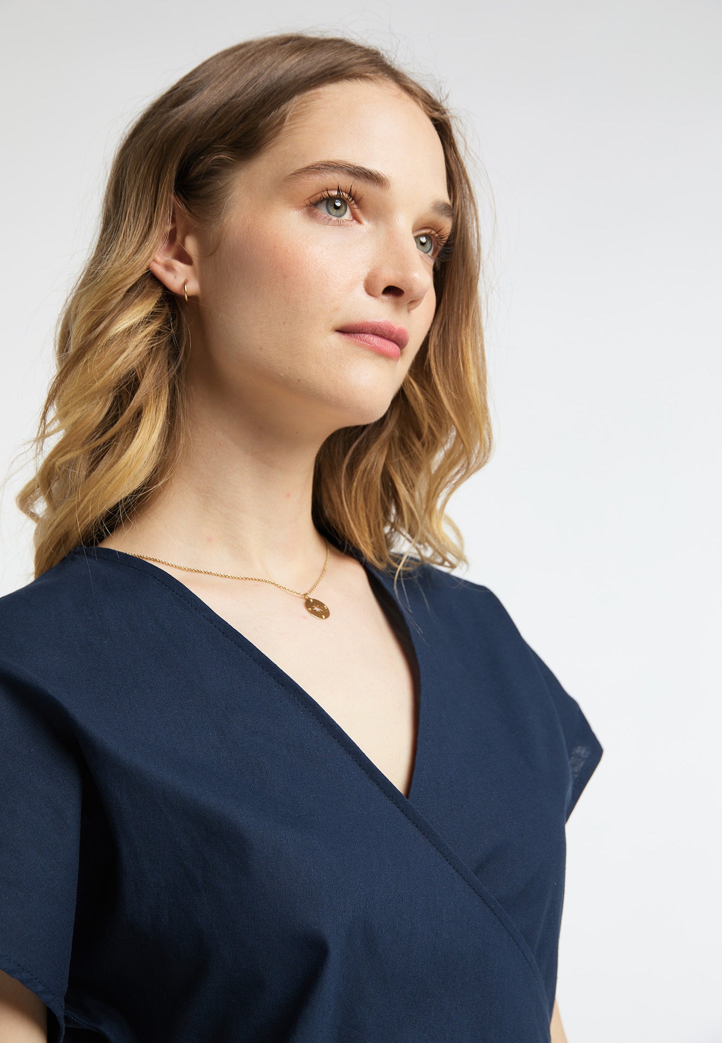 Dreimaster Vintage Wickelkleid für Damen