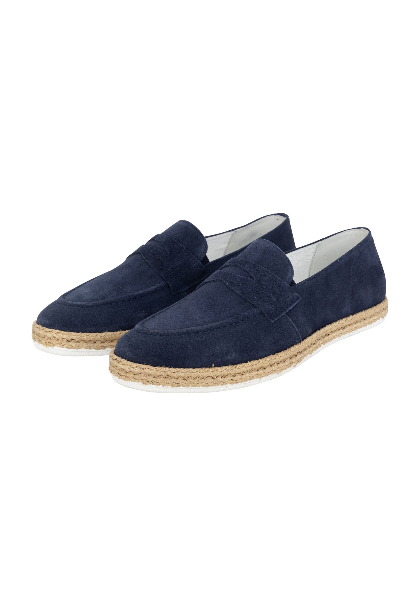 Dreimaster Maritim Herren-Penny-Loafer aus Wildleder