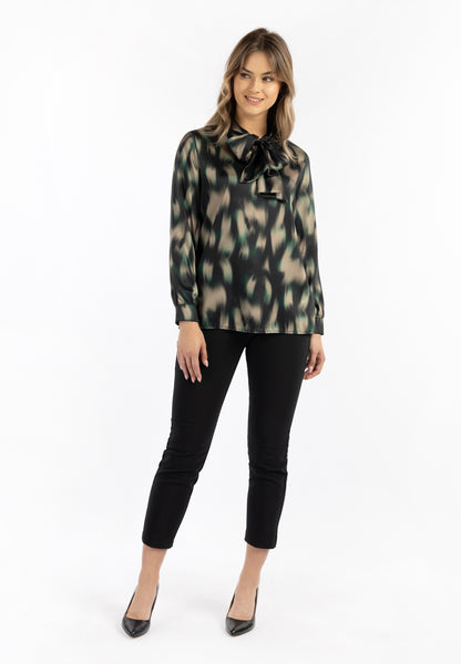 DreiMaster Klassik damska bluzka wiązana pod szyją