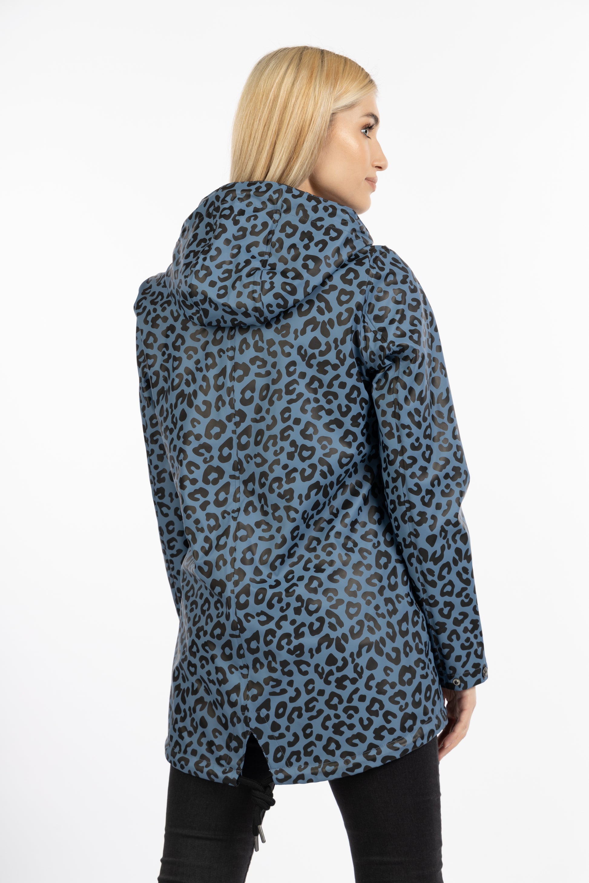 Schmuddelwedda Women's Rain Jacket With Leopard Print