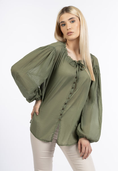 Dreimaster Klassik Women's Cotton Blouse