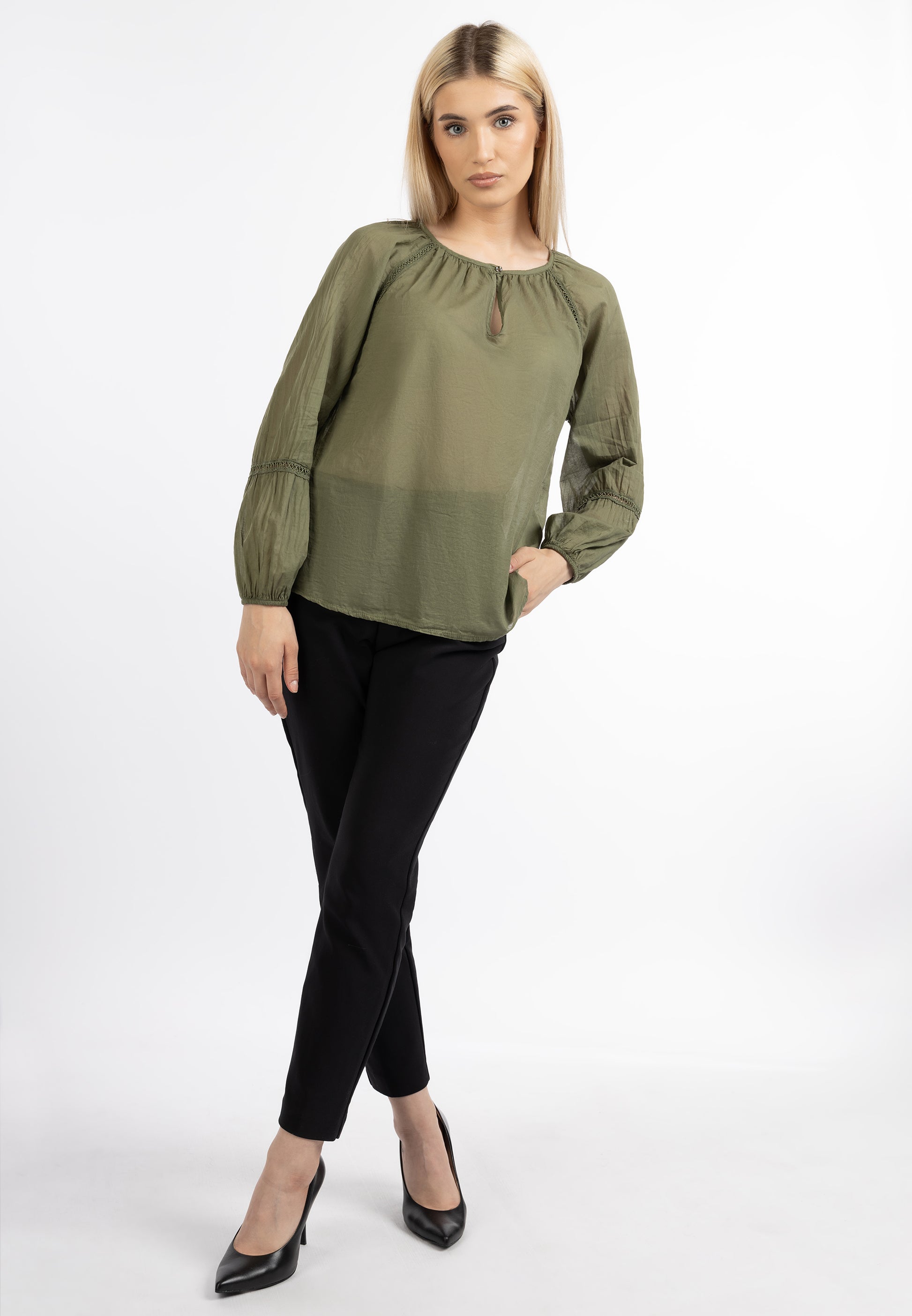 DreiMaster Klassik damska bawełniana bluzka