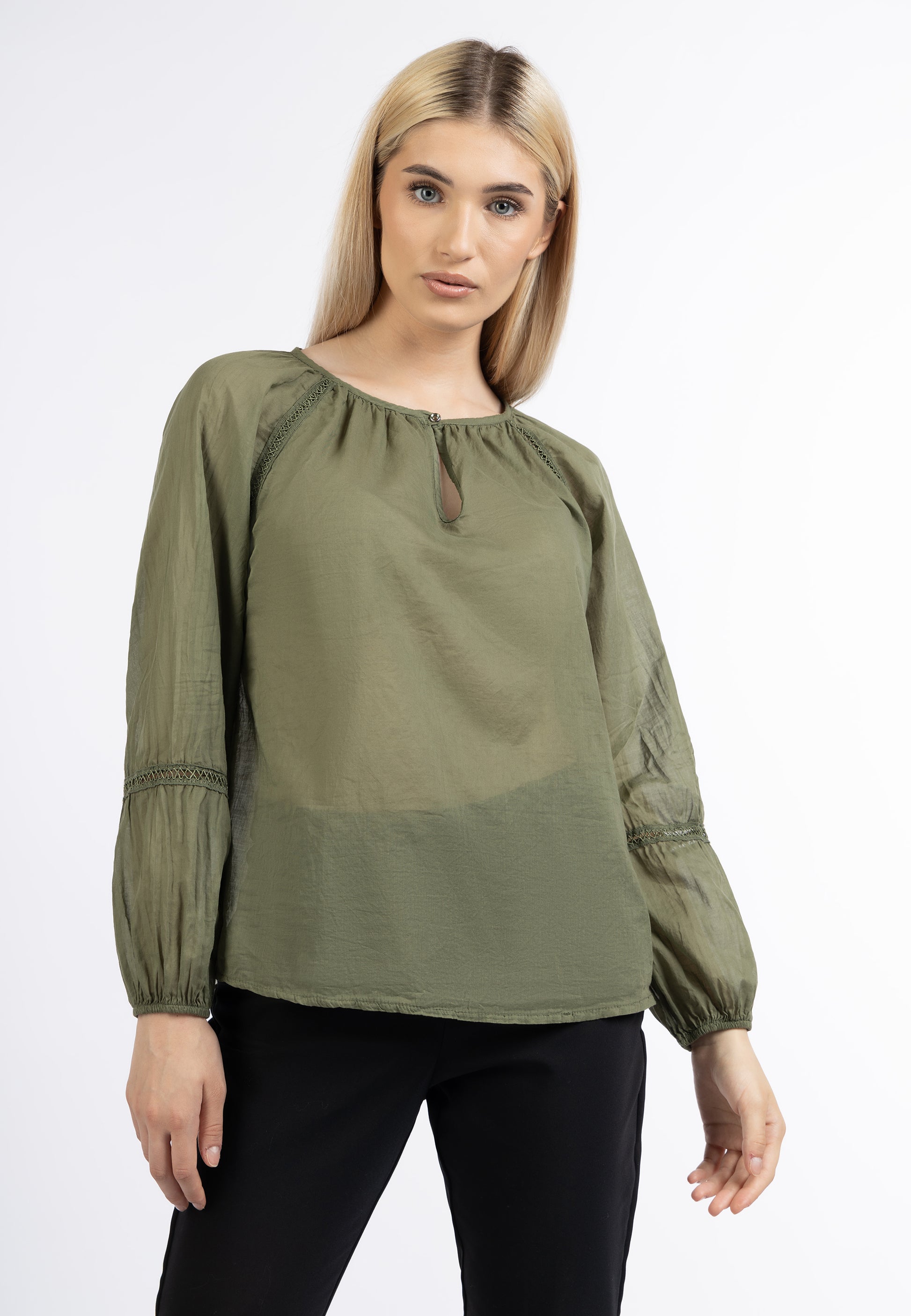 DreiMaster Klassik damska bawełniana bluzka