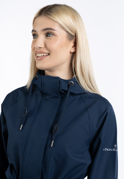 Dreimaster Klassik Damen Regenjacke – recyceltes Material