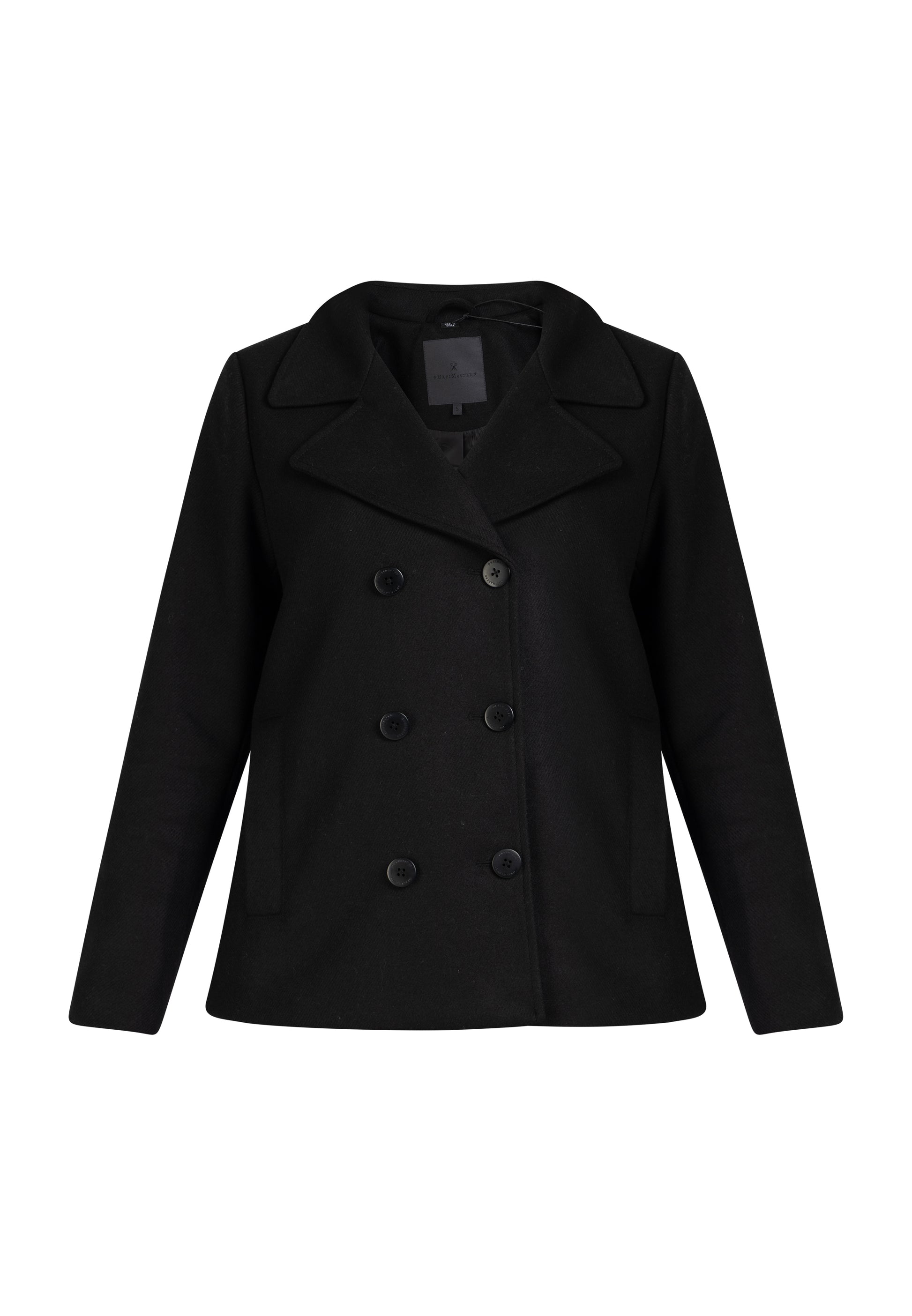 DreiMaster Klassik Women's Transitional Pea Coat Made Of A Wool Blend