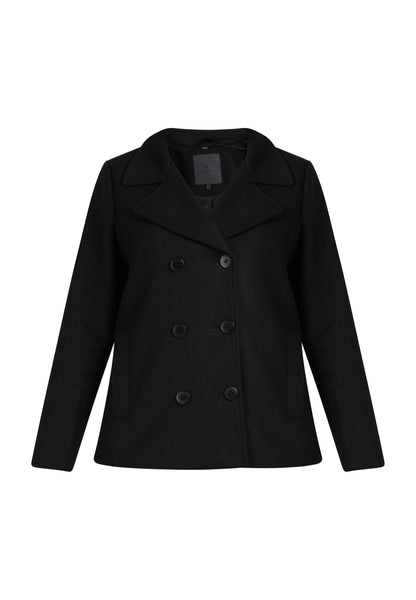 DreiMaster Klassik Women's Transitional Pea Coat Made Of A Wool Blend