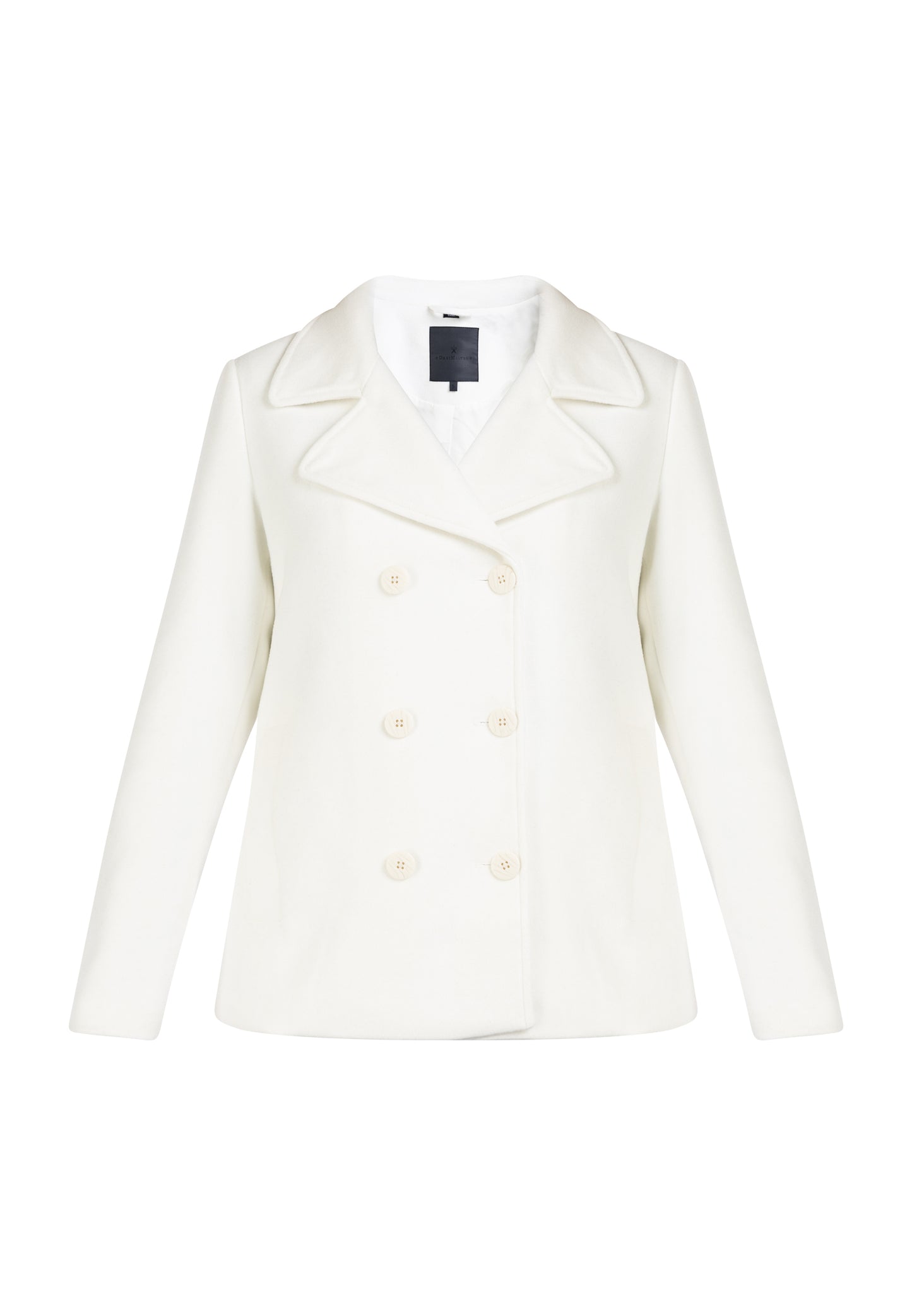 DreiMaster Klassik Women's Transitional Pea Coat Made Of A Wool Blend