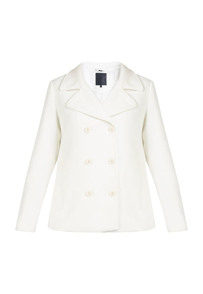 DreiMaster Klassik Women's Transitional Pea Coat Made Of A Wool Blend