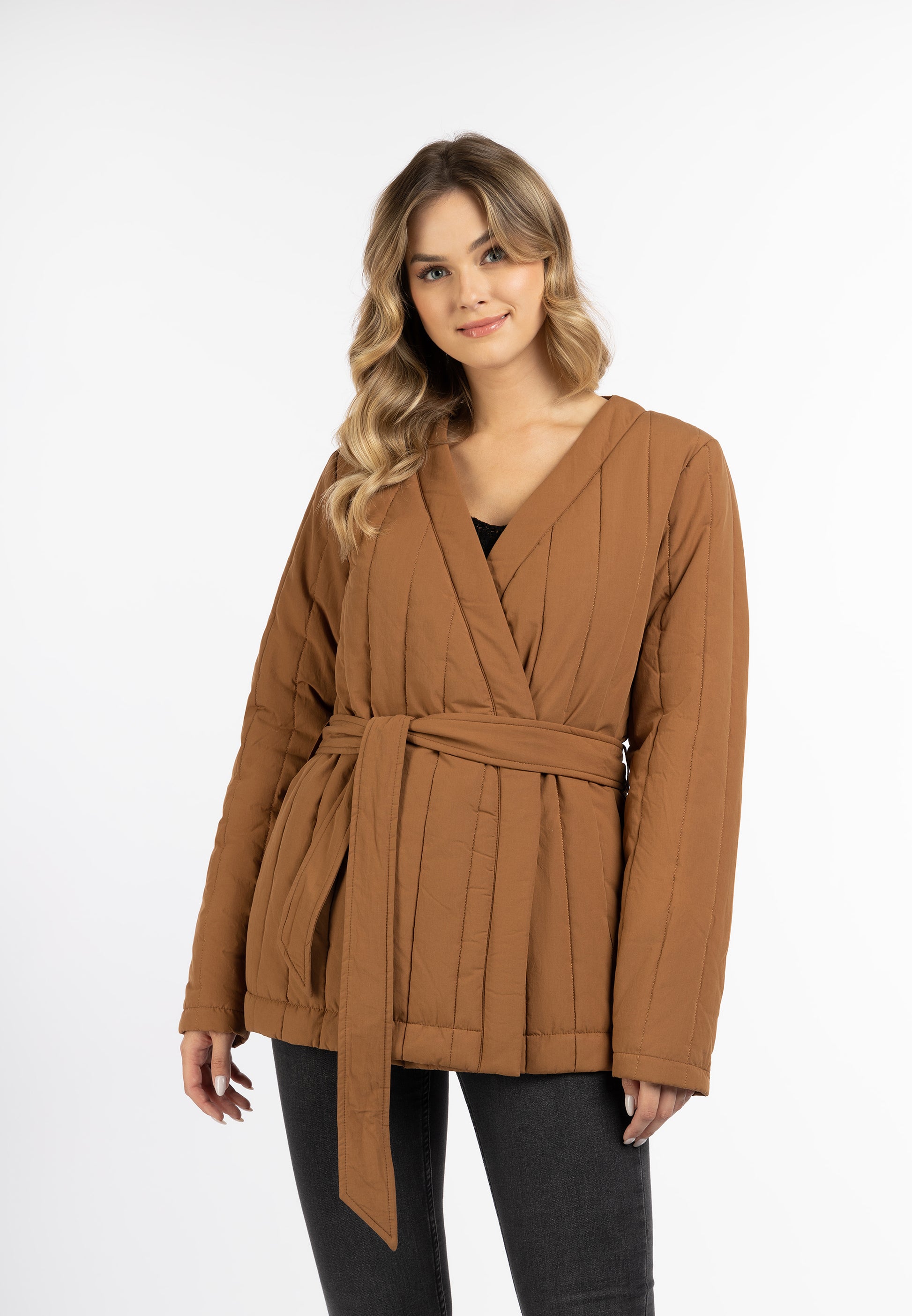 Dreimaster Vintage Damen-Baumwolljacke mit leichter Wattierung