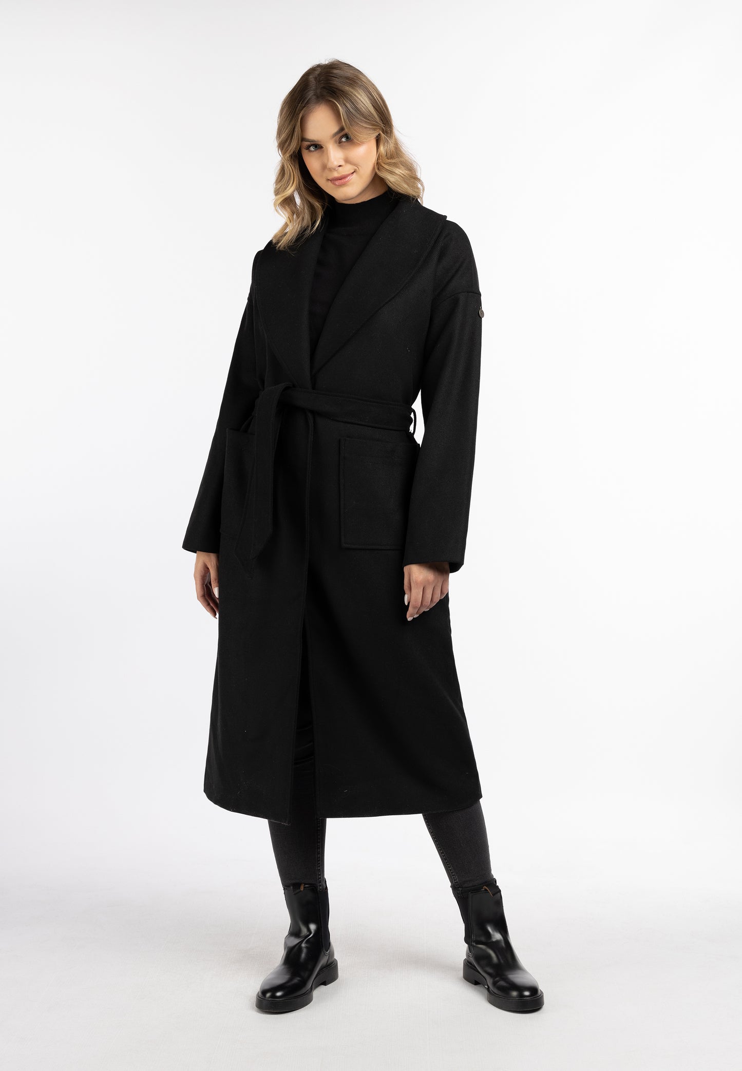 Dreimaster Vintage Damen Übergangsmantel aus Wollmischung