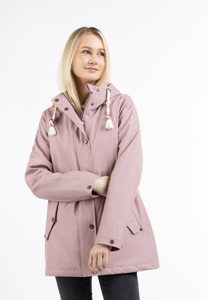 Schmuddelwedda Women's Rain Jacket With Faux Fur Lining