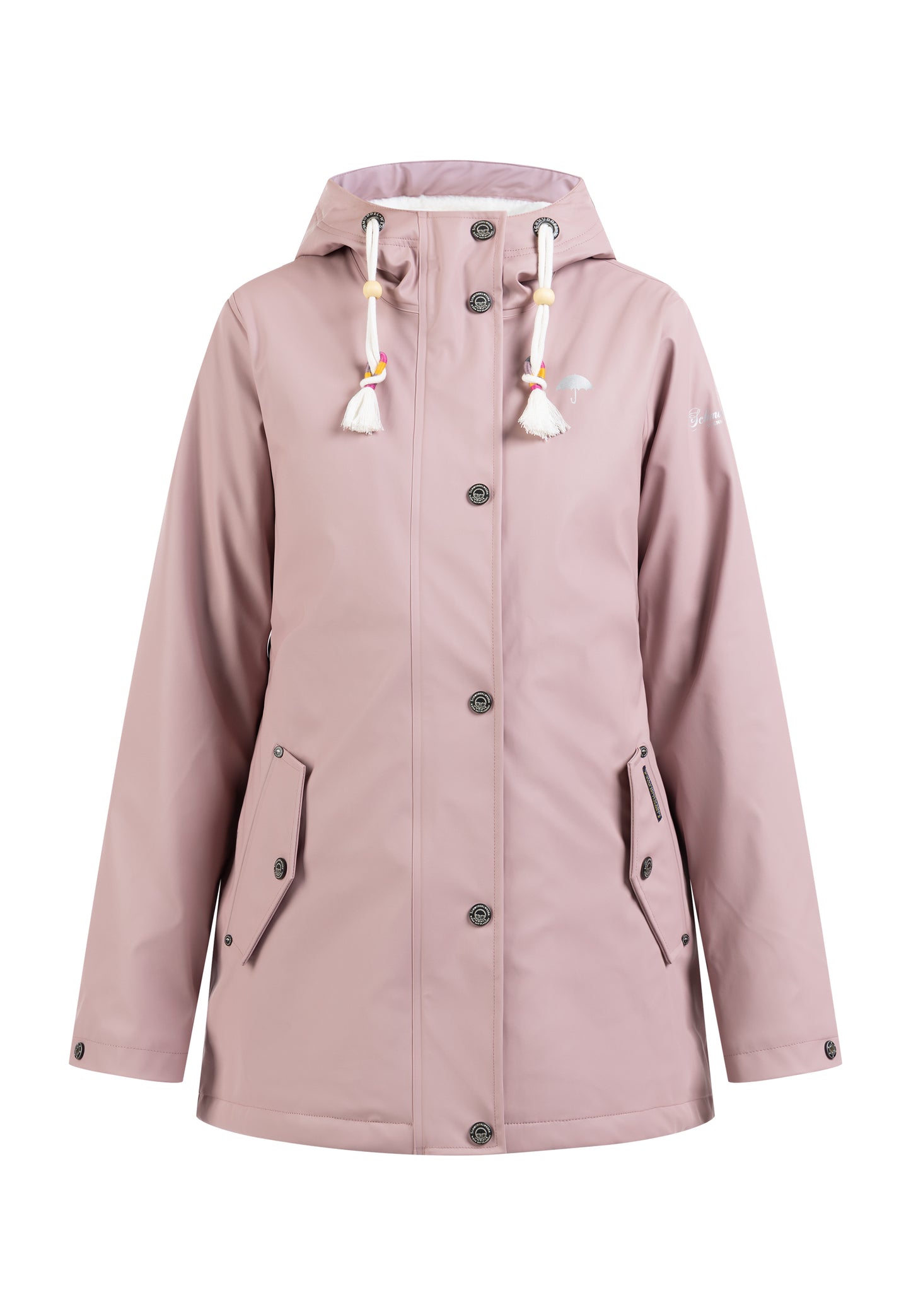 Schmuddelwedda Women's Rain Jacket With Faux Fur Lining