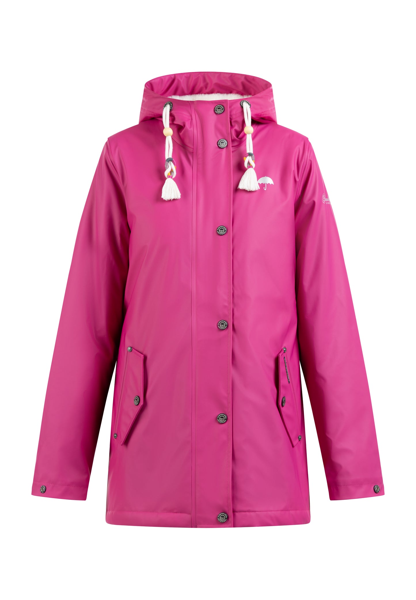 Schmuddelwedda Women's Rain Jacket With Faux Fur Lining