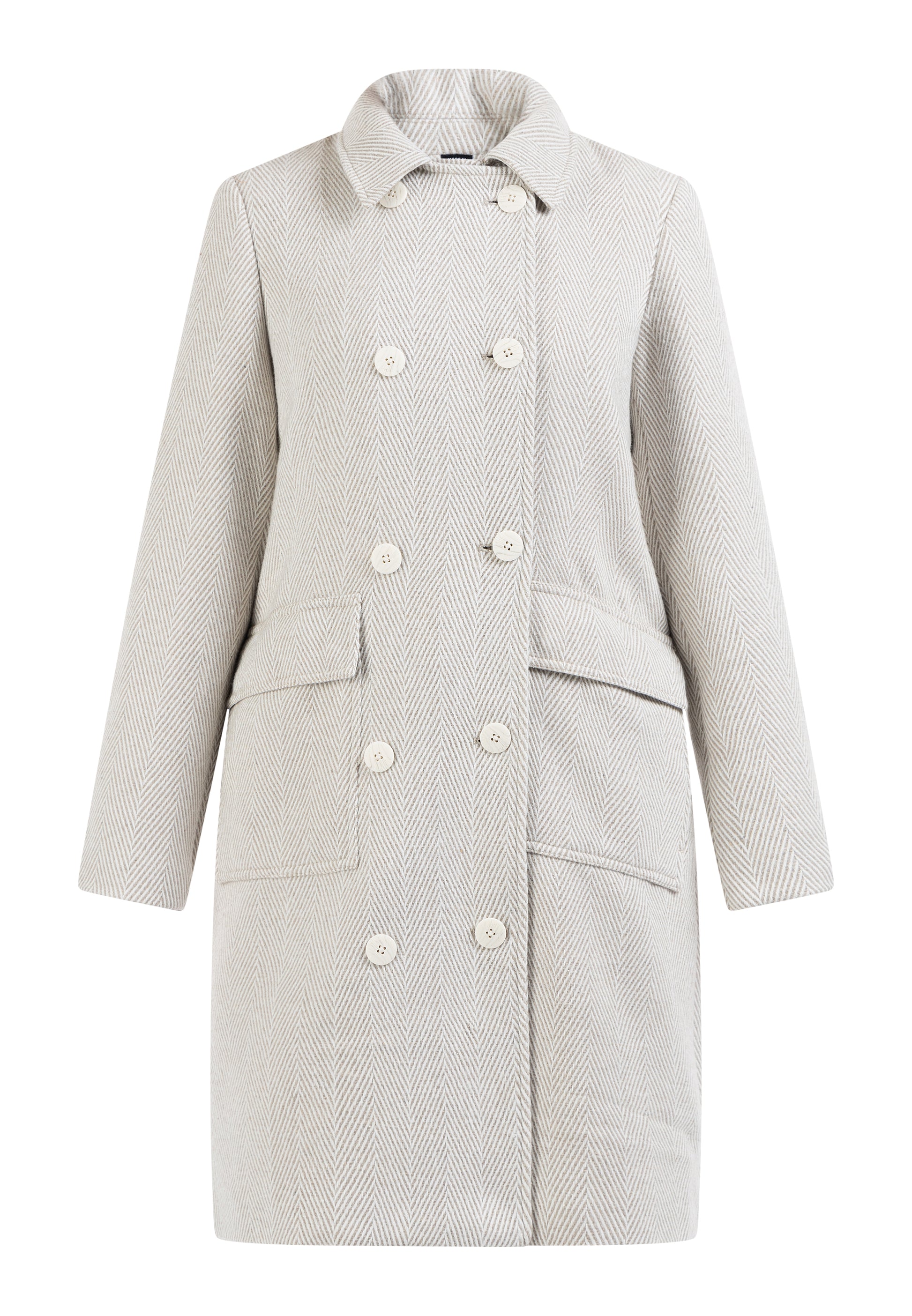 Dreimaster Klassik Women's Herringbone Transition Coat