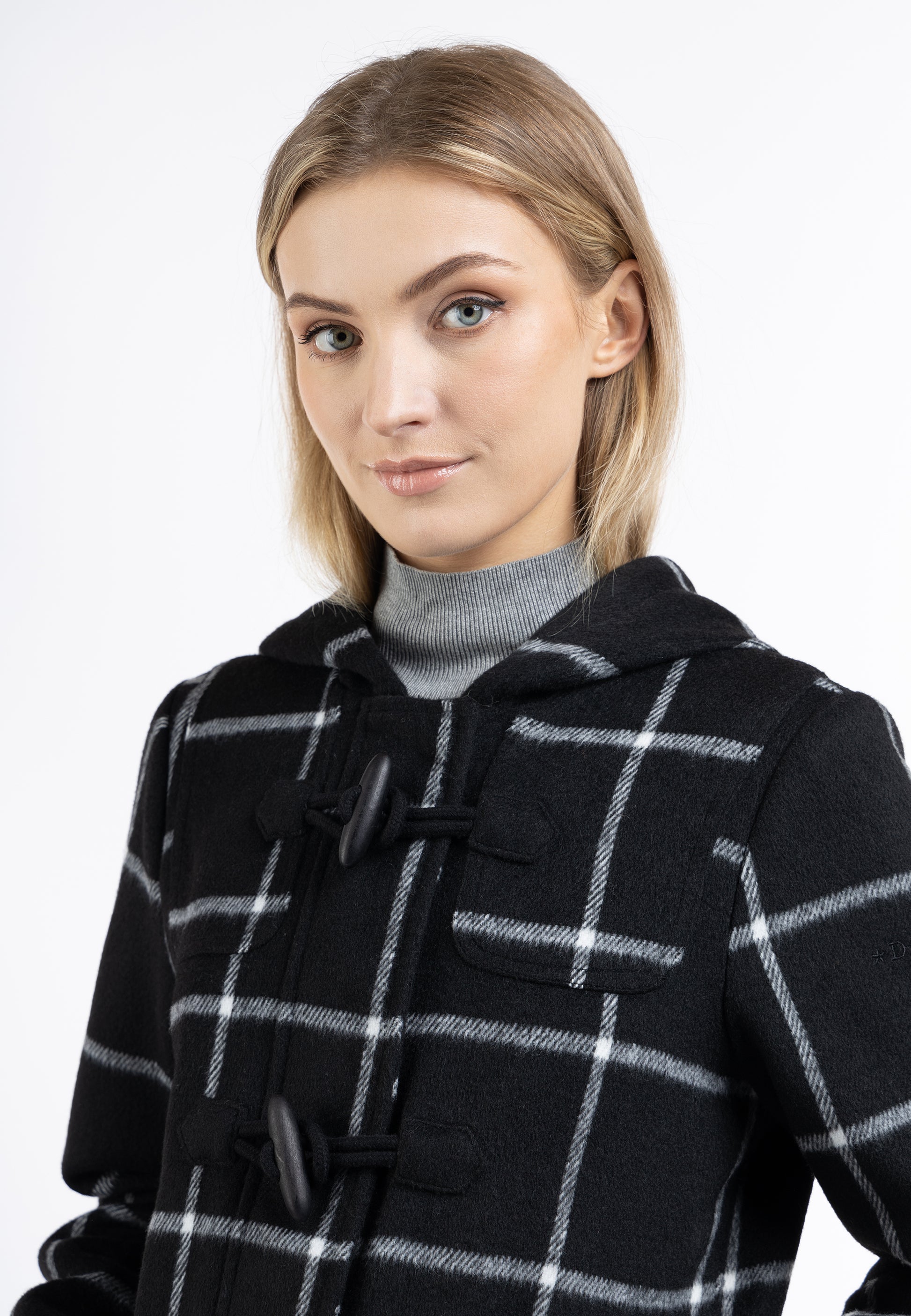 Dreimaster Klassik Damen-Dufflecoat aus Wollmischung