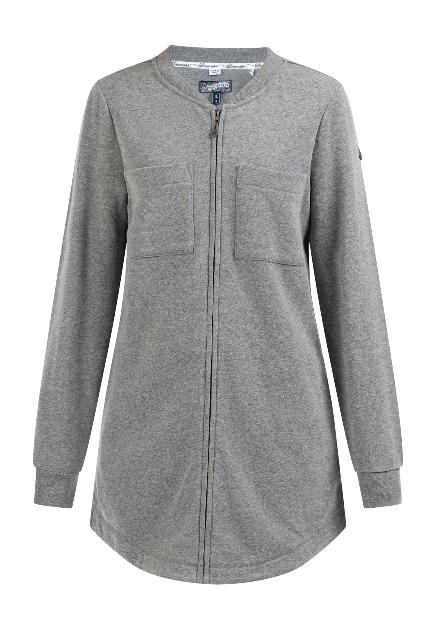 Dreimaster Vintage Damen Lange Sweatjacke