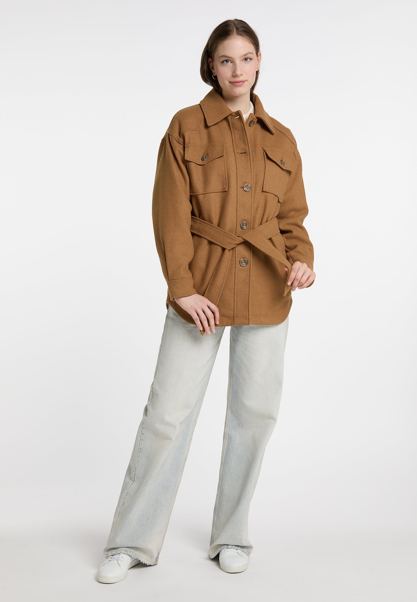 DreiMaster Vintage Women's Transitional Jacket Made From A Wool Blend